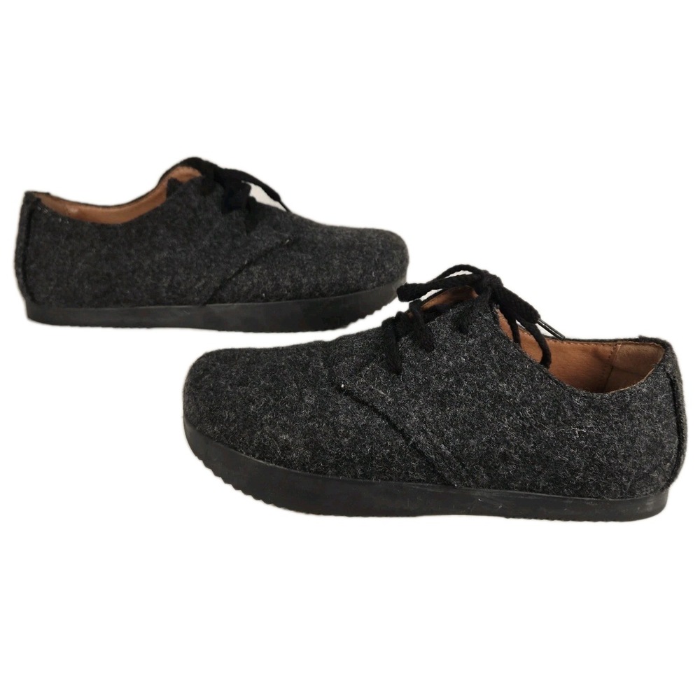 Kalso Earth Shoes Womens Faroe Lokah Gray Black Oxford Wool US 9